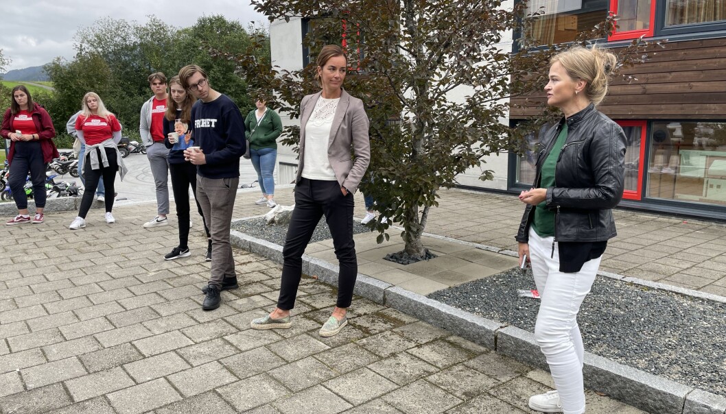 Rektor Hilde Andersen og ordfører Margrethe Svinvik. Rektor Hilde Andersen og ordfører Margrethe Svinvik.