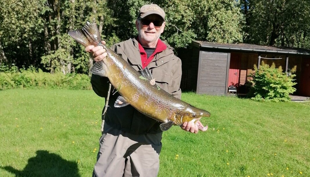 Lars Conradsson, 6.9 kg, Øvre Sæter Fiskecamp, wobbler Lars Conradsson, 6.9 kg, Øvre Sæter Fiskecamp, wobbler