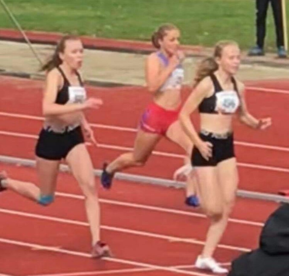 Nina Næss Bolme på 100m.