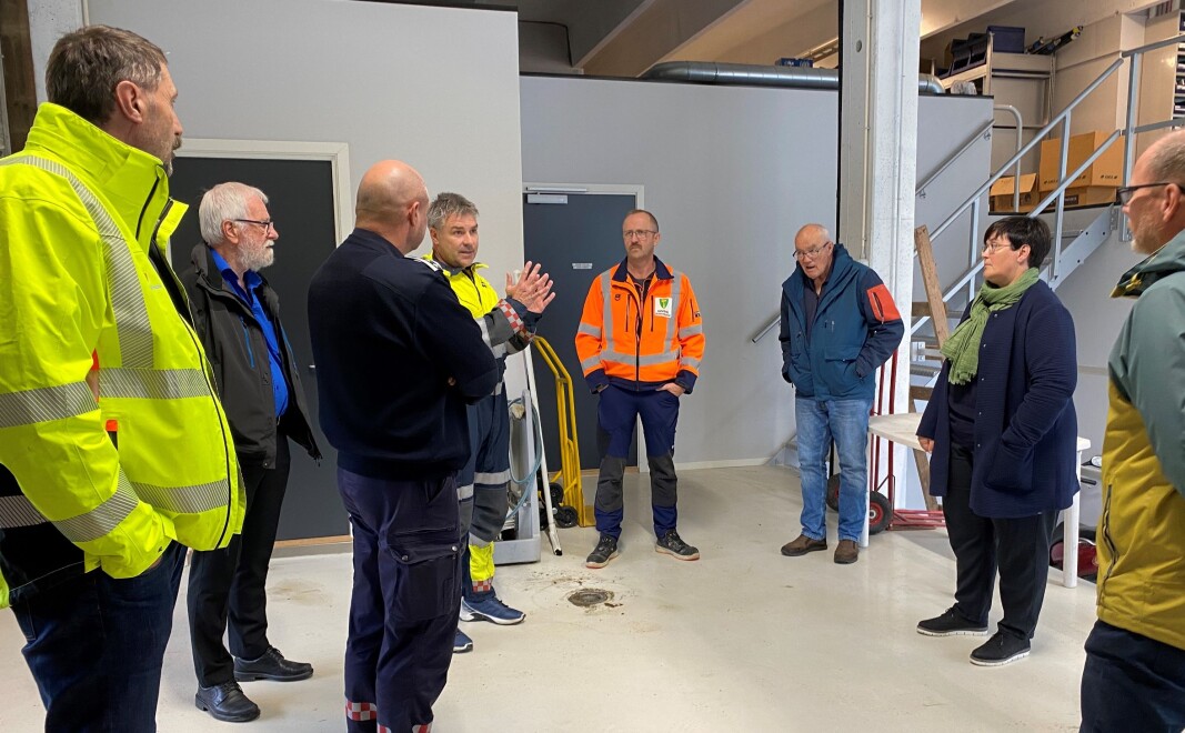 Gjestene ved åpninga fikk ei omvisning i bygget. Gjestene ved åpninga fikk ei omvisning i bygget.
