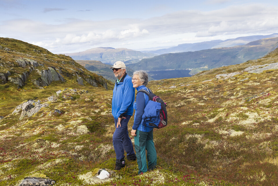 To alltid blide og positive fjellvandrarar