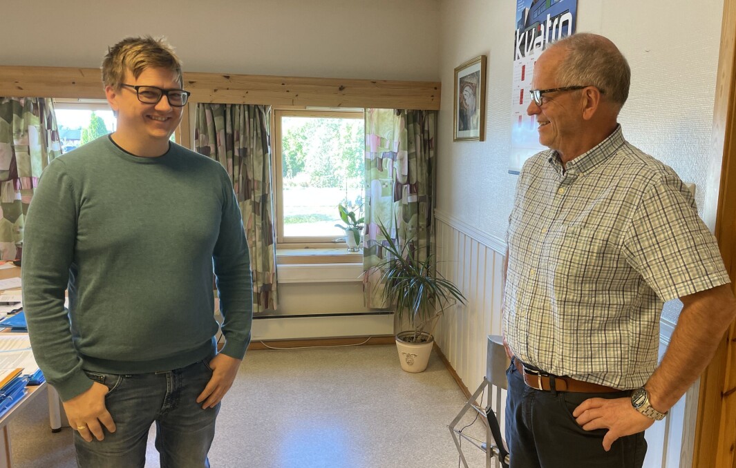 Håkon Fredriksen (t.v.) tar over som daglig leder i Innveno etter Magne Løfaldli (t.h.). Håkon Fredriksen (t.v.) tar over som daglig leder i Innveno etter Magne Løfaldli (t.h.).