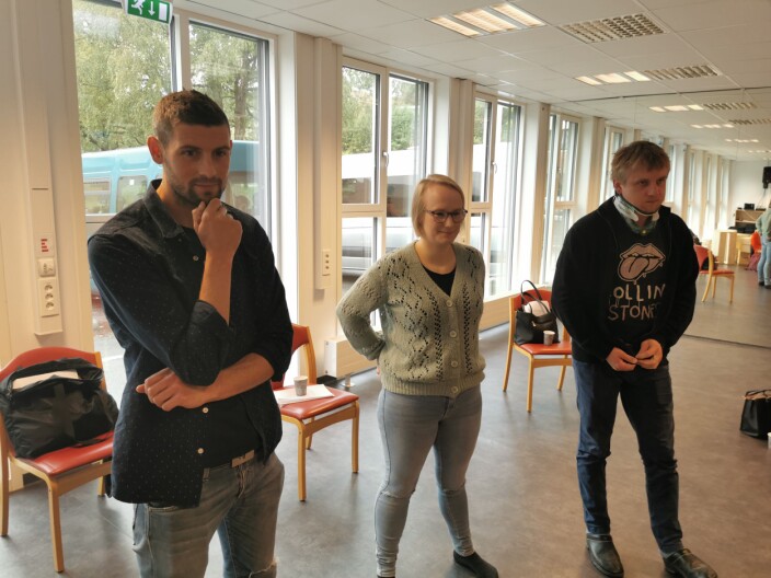 Full konsentrasjon: Gøran Bolme, Ragnhild Mogstad og Lasse Løfaldli Full konsentrasjon: Gøran Bolme, Ragnhild Mogstad og Lasse Løfaldli