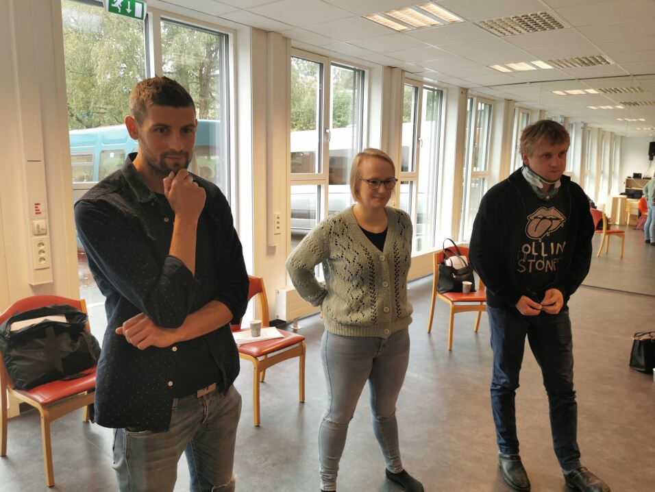 Full konsentrasjon: Gøran Bolme, Ragnhild Mogstad og Lasse Løfaldli