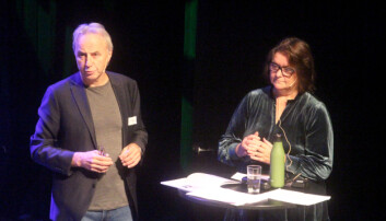 Per Helge Malvik og Karin Halle under konferansen. Per Helge Malvik og Karin Halle under konferansen.
