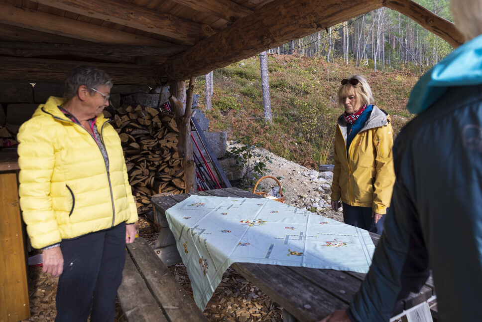 85 år gammal brodert duk må til her.