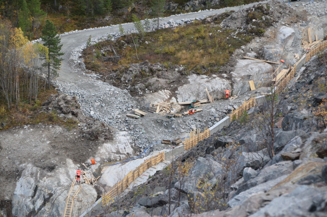 Mye aktivitet med betongarbeid. Mye aktivitet med betongarbeid.