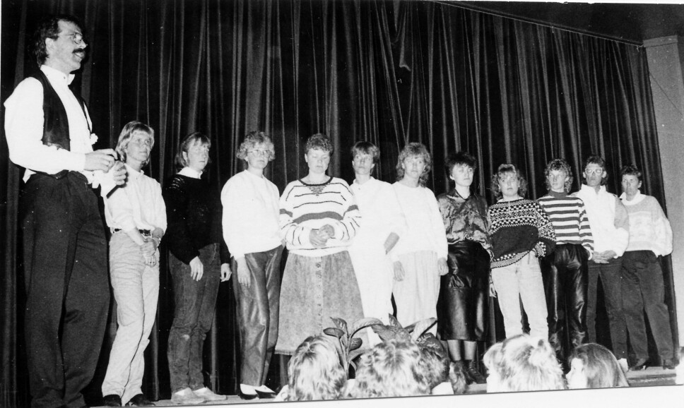 Håndballavslutning/hyggekveld i Torshall i 1989.