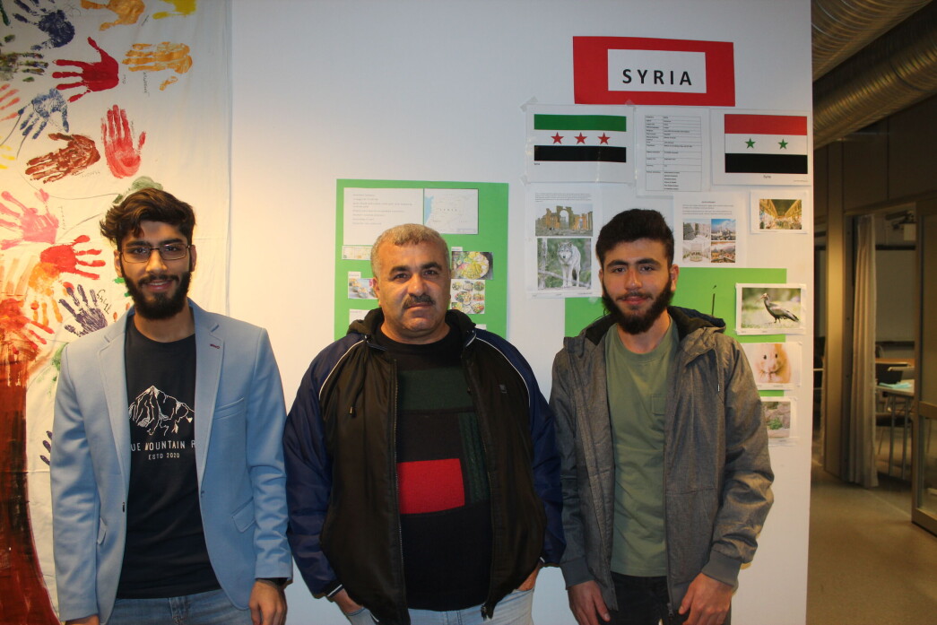 Mohammad, Adnan og Abdulkarim fra Syria. Mohammad, Adnan og Abdulkarim fra Syria.