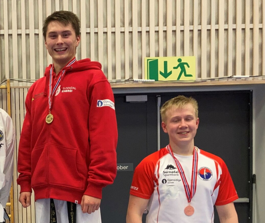 Kristian Gjersvold (t. v.) dro hjem to gull, mens Kasper Elvenes tok bronsje Kristian Gjersvold (t. v.) dro hjem to gull, mens Kasper Elvenes tok bronsje