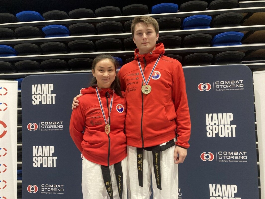 Tania Auglend og Kristian Gjersvold, gull i tradisjonell sparring Tania Auglend og Kristian Gjersvold, gull i tradisjonell sparring