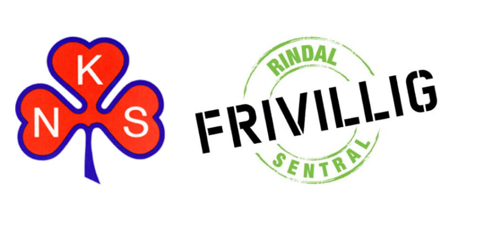 Nonstreff - stikk innom da vel? Rindal sanitetsforenings og Rindal frivilligsentrals logo