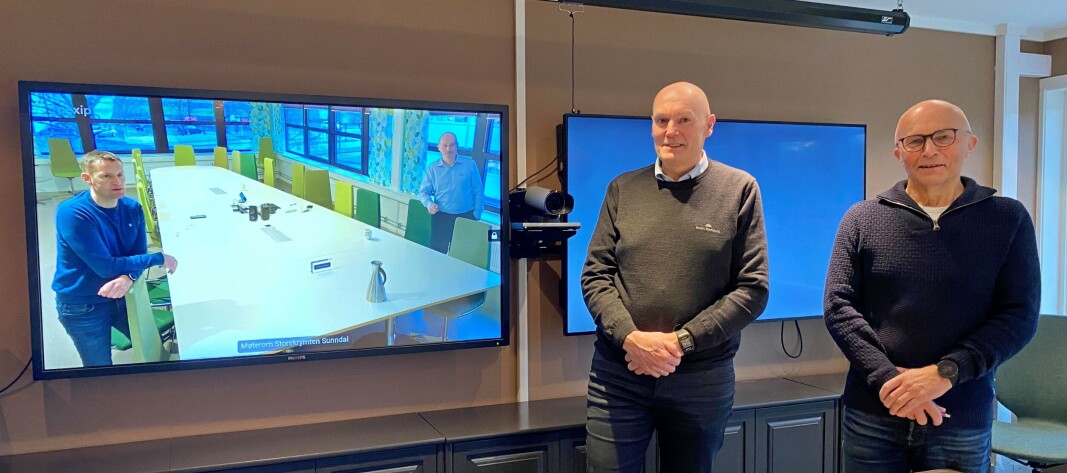 Edvin Ole Røen og Jonny Engdahl i digitalt møte med Magne Bjørnstad og Jarle Hamnes. Edvin Ole Røen og Jonny Engdahl i digitalt møte med Magne Bjørnstad og Jarle Hamnes.