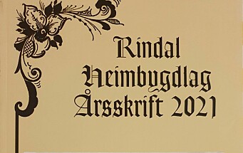 Årsskriftet for Rindal Heimbygdlag 2021