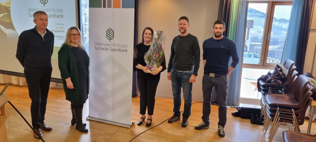 Fra venstre: Styreleder Lars Inge Kvande, daglig leder Kathrine Mauset, styremedlem Mari Vattøy, styremedlem Nils Inge Aasgård og varamedlem Gøran Bolme. Nestleder Heid Snekvik var ikke til stede da bildet ble tatt. Fra venstre: Styreleder Lars Inge Kvande, daglig leder Kathrine Mauset, styremedlem Mari Vattøy, styremedlem Nils Inge Aasgård og varamedlem Gøran Bolme. Nestleder Heid Snekvik var ikke til stede da bildet ble tatt.