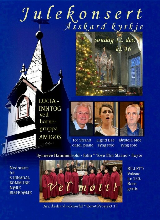 Plakat for Åsskard kyrkje Plakat for Åsskard kyrkje