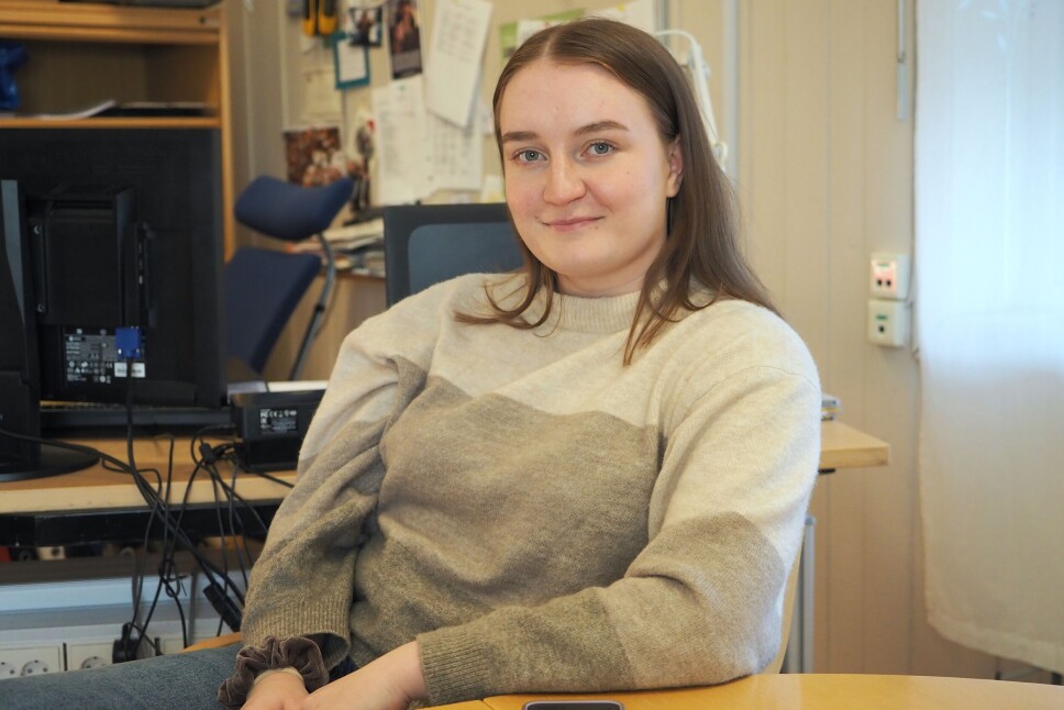 LEVER I NUET: Anna forteller at hun ikke er den eneste på folkehøgskolen som lever i nuet. Året går nemlig så fort.