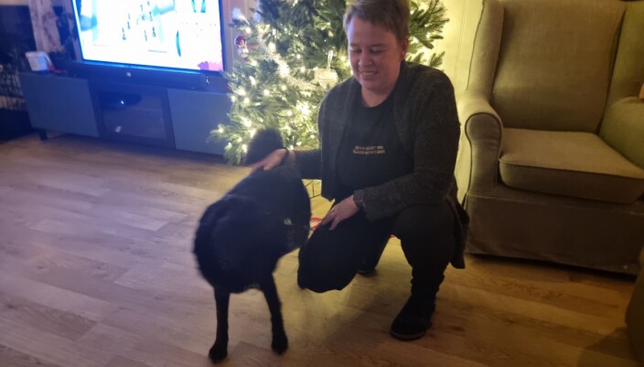 Både Ellinor og Gizmo må lufte hodet innimellom Både Ellinor og Gizmo må lufte hodet innimellom