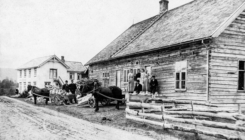 Rindal meieri. Bildet er etter Marit Storholt, f. Sogge.