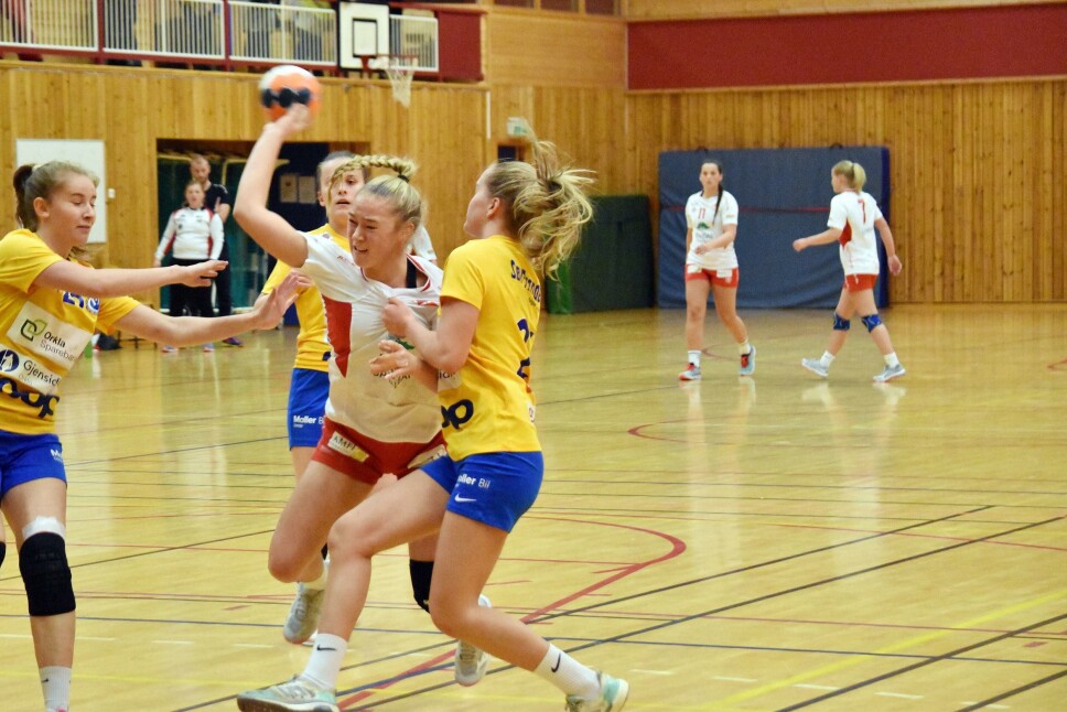 Maja Reitan i aksjon mot Orkanger i 2020