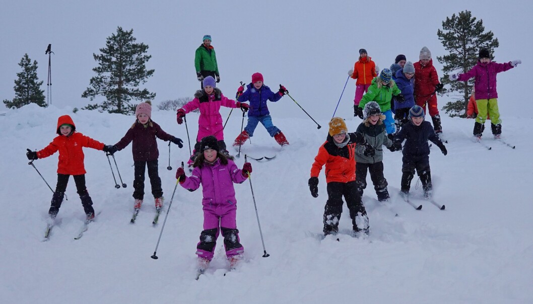 Flotte forhold for Friluftsskolens vintercamp i Trollheimen. Flotte forhold for Friluftsskolens vintercamp i Trollheimen.
