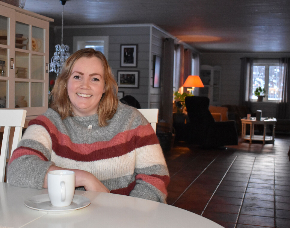 Heidi Wiig slapper av hjemme på Mausetmoen