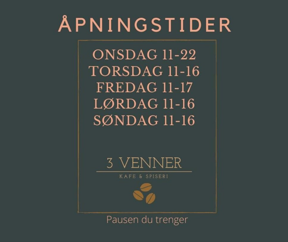 3 Venner åpner i nye lokaler