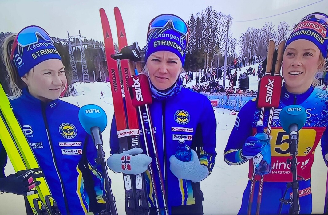 Gulljenter! Fra venstre: Alise Einmo, Berit Mogstad og Marte Skaanes
