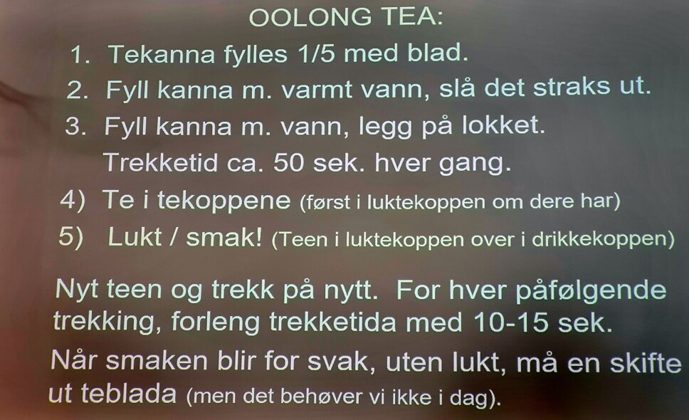 Slik får du ein god kopp te!