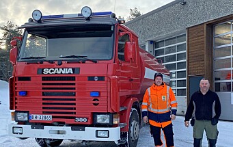 Rindal brannvesen sin gamle tankbil er på vei til Ukraina
