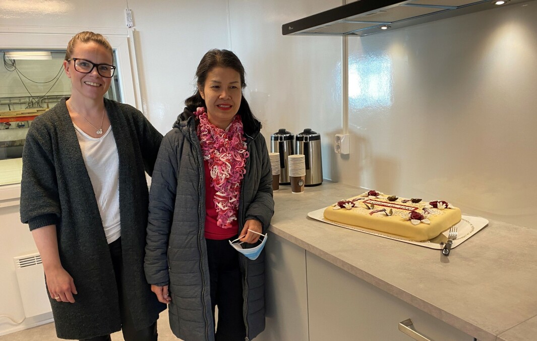 Vogn nummer tusen ble feiret med kake. Vogn nummer tusen ble feiret med kake.