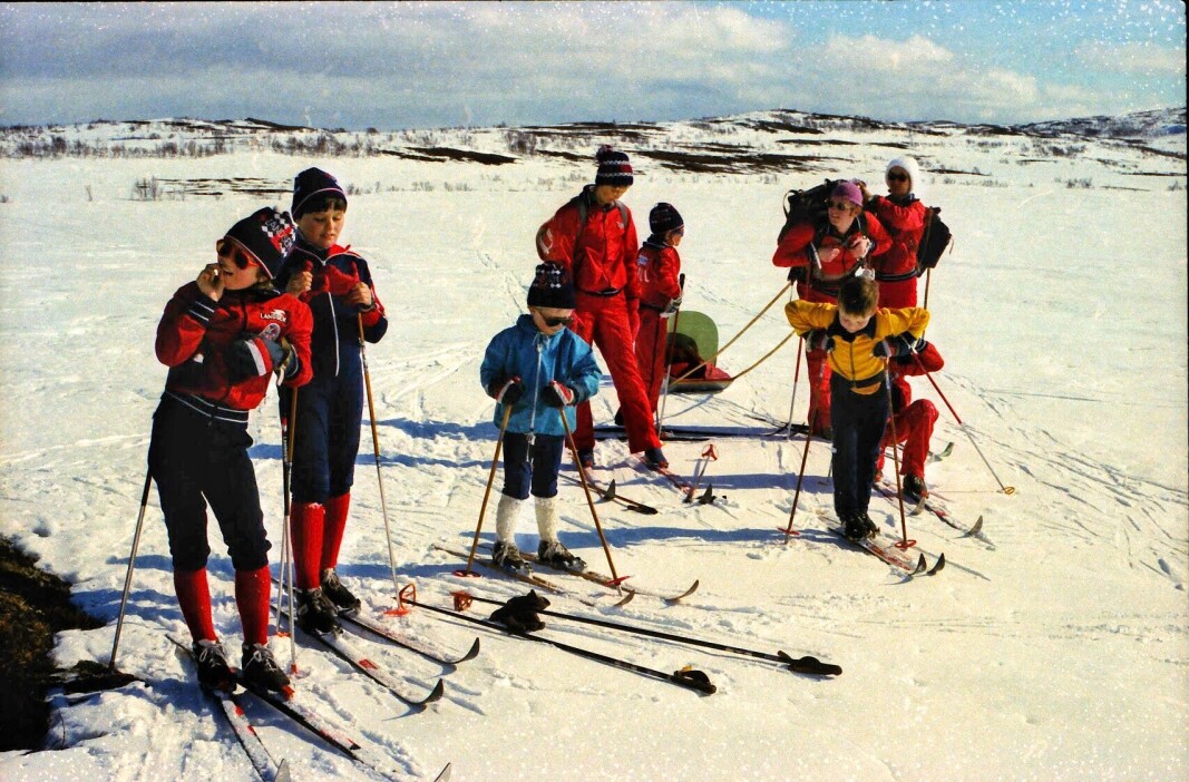 Pause på Raudfjelltjønna. Pause på Raudfjelltjønna.