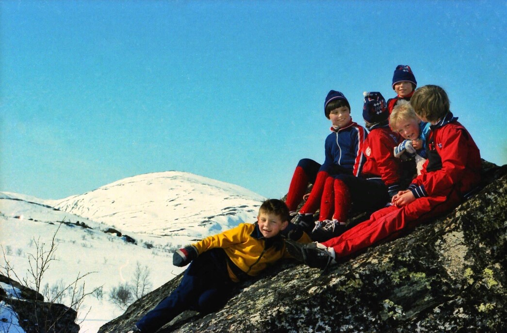 Klatring har man energi til selv om vi er på en lang skitur. Klatring har man energi til selv om vi er på en lang skitur.