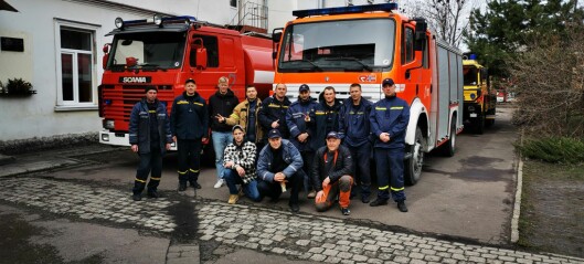 Brannfolk hjelper Ukraina