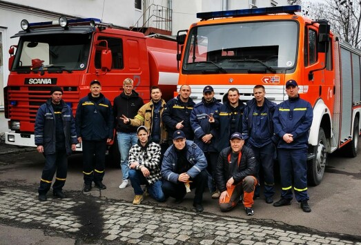 Brannfolk hjelper Ukraina
