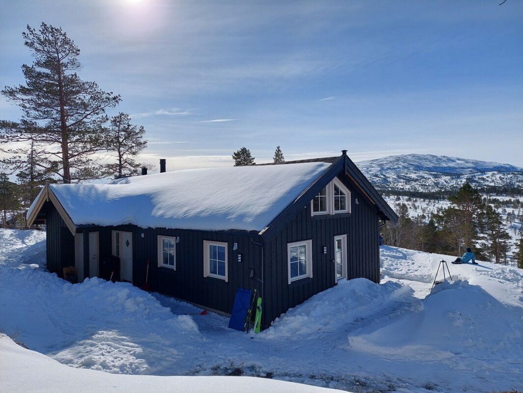 Hytta på Langtjønnåsen. Hytta på Langtjønnåsen.