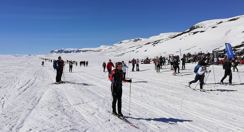 Skarverennet i strålende sol