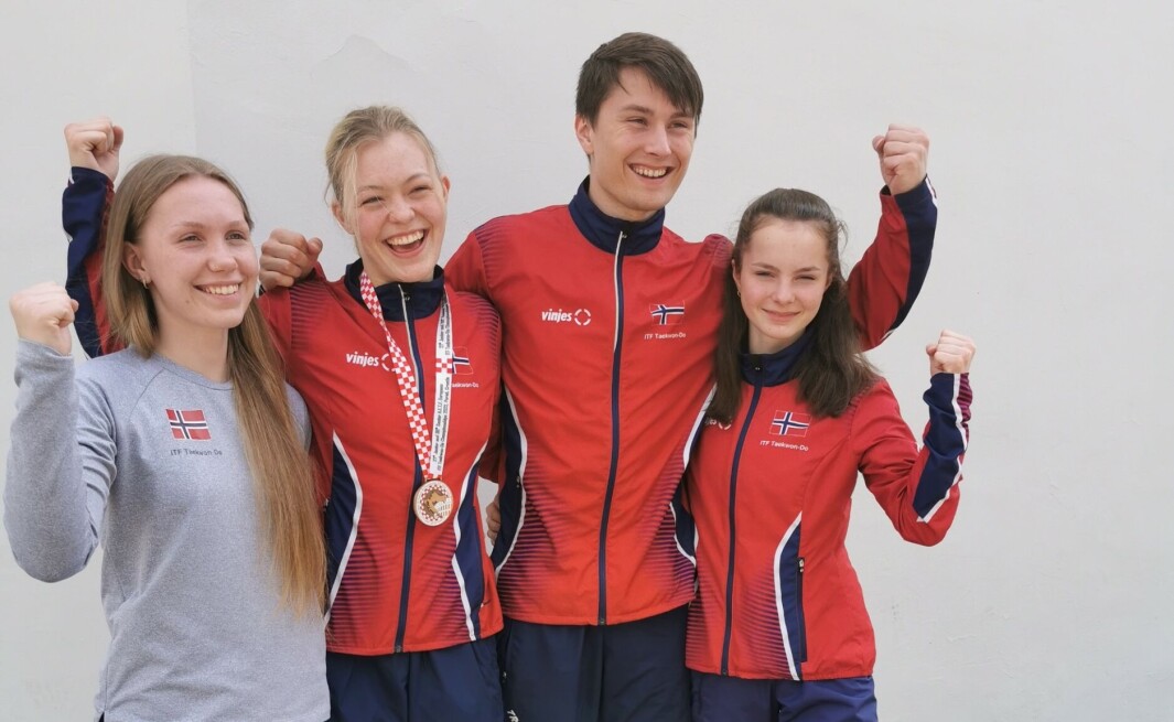 EM-deltakarane frå Sunadal er fornøgd med meisterskapet. Una Langeland Gravvold, Aurora Berle, Kristian Gjersvold og Heidi Fiske. EM-deltakarane frå Sunadal er fornøgd med meisterskapet. Una Langeland Gravvold, Aurora Berle, Kristian Gjersvold og Heidi Fiske.