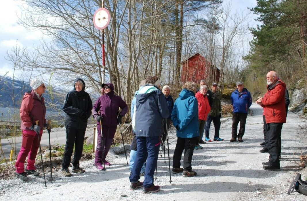 Svein Tjelle orienterer om gruvedrifta. Svein Tjelle orienterer om gruvedrifta.