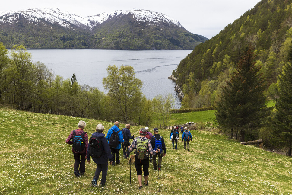 Ved målet i Kvalnesvika.