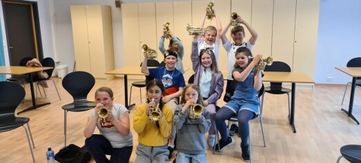 3. klassinger ved SUBUS får lære og spille trompet - gratistilbud frem til sommeren