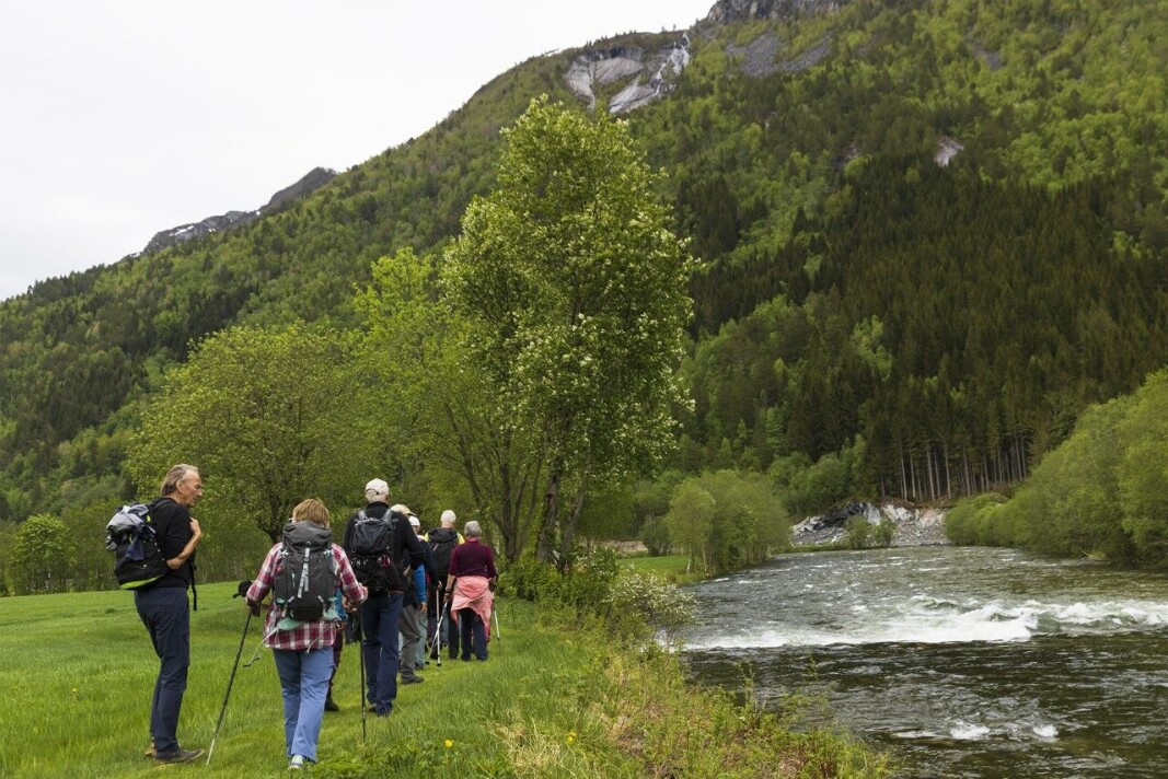 Fin elvepromonade langs Toåa. Fin elvepromonade langs Toåa.