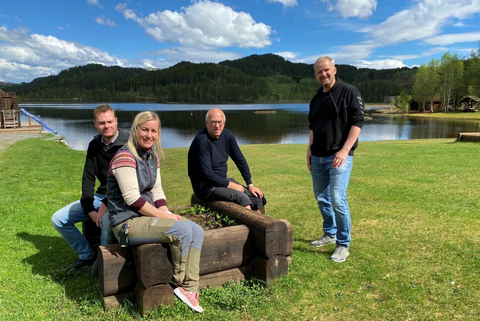 Erlend Romundstad, Mali Beate Norli, Odd Inge Løfald og Morten Møller fra hovedkomiteen i Småtrolluka.