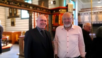 Organist Bjørn Leifsson og møteleiar Einar Oterholm Organist Bjørn Leifsson og møteleiar Einar Oterholm