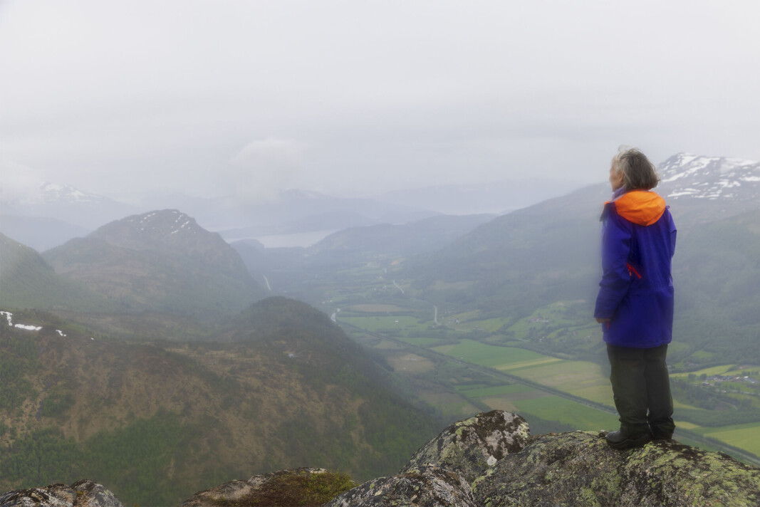 Utsikt til Kvenna og Stangvikfjorden. Utsikt til Kvenna og Stangvikfjorden.
