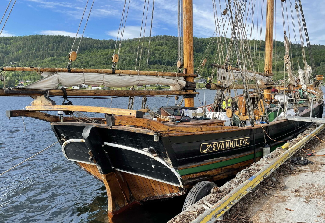 Flotte Svanhild på gamle trakter. Flotte Svanhild på gamle trakter.