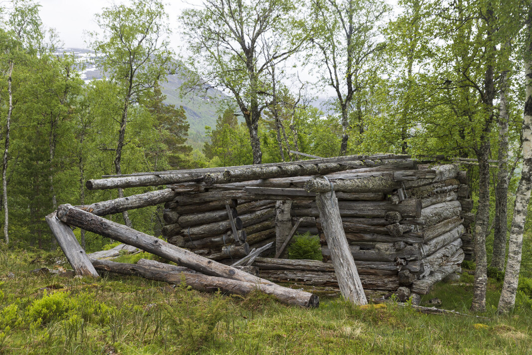 Høyløe på Øvre Breiskarsetra. Høyløe på Øvre Breiskarsetra.