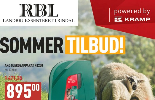 Siste uke med sommerkampanje hos RBL Bla i kampanjeavisen på www.landbrukssenter.no