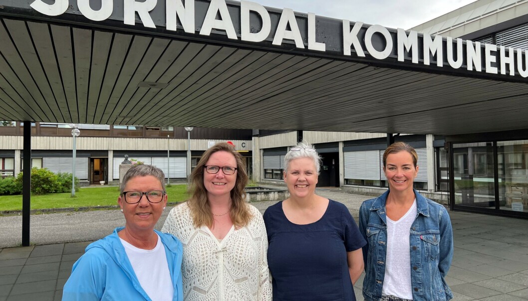 Turid Sættem Eggen, Gunhild Eidsli, Astrid Mogstad Høivik og Hilde Andersen. Turid Sættem Eggen, Gunhild Eidsli, Astrid Mogstad Høivik og Hilde Andersen.