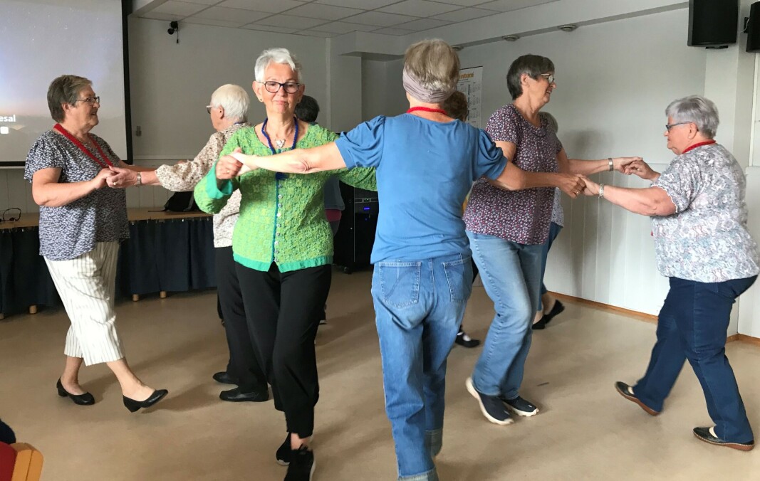 Rindal seniordans hadde oppvisning. Rindal seniordans hadde oppvisning.